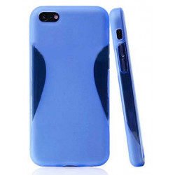 Coque CURVE bleue pour iPhone 5C