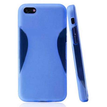 Coque CURVE bleue pour iPhone 5C Coque CURVE bleue pour iPhone 5C