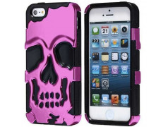 Coque DEATH MASK rose pour iPhone 5 et 5S