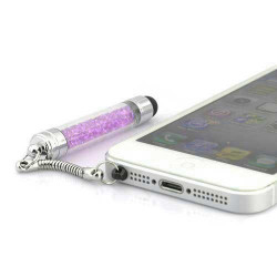  MINI Stylet DIAMOND rose pour telephones et MP3 tactiles .