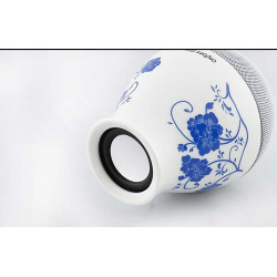 Haut parleurs BLUETOOTH YIMI FLOWER bleu pour iphone, ipod et pour autres telephones 