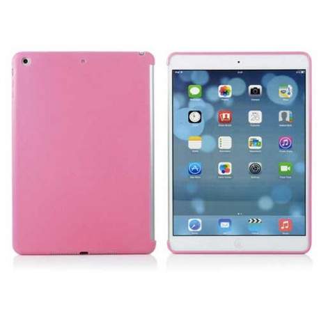 Coque souple rose compatible SMART COVER pour IPAD AIR