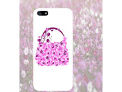 Coque SAC A MAIN FLEURS pour iPhone 5 et 5S