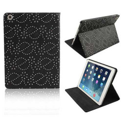 Etui cuir DIAMOND noir pour IPAD AIR