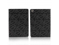 Etui cuir DIAMOND noir pour IPAD AIR