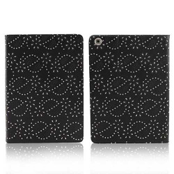 Etui cuir DIAMOND noir pour IPAD AIR