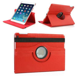 Etui cuir 360 rouge pour IPAD AIR