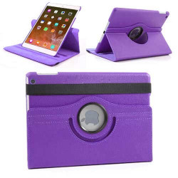 Etui cuir 360 mauve pour IPAD AIR