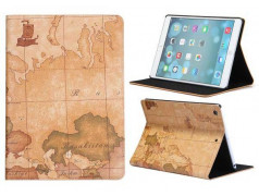 Etui cuir WORLD MAP pour IPAD AIR