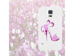 Coque TALON AIGUILLE FLEURS pour Samsung Galaxy S5