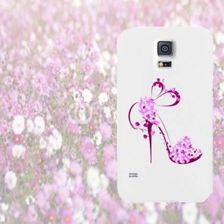 Coque TALON AIGUILLE FLEURS pour Samsung Galaxy S5