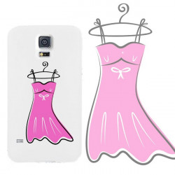 Coque PETITE ROBE ROSE pour Samsung Galaxy S5