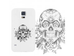 Coque SKULL AND ROSE pour Samsung Galaxy S5