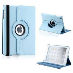 Etui en cuir 360 bleu pour IPAD 2, 3 et 4