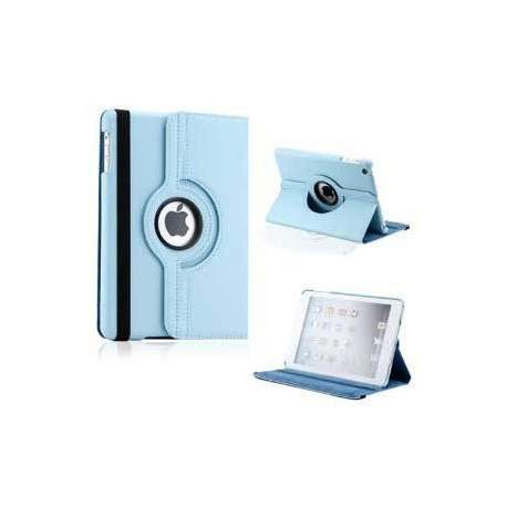 Etui en cuir 360 bleu pour IPAD 2, 3 et 4