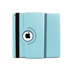 Etui en cuir 360 bleu pour IPAD 2, 3 et 4