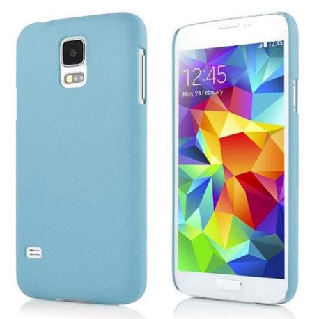 Coque SILICONE bleue pour Samsung Galaxy S5