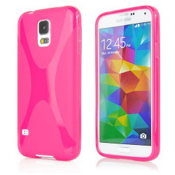 Coque X-STYLE rose pour Samsung Galaxy S5