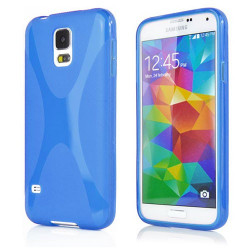 Coque X-STYLE bleue pour Samsung Galaxy S5