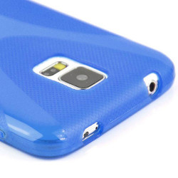 Coque X-STYLE bleue pour Samsung Galaxy S5