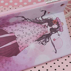 Etui cuir DRESS GIRL pour IPAD AIR