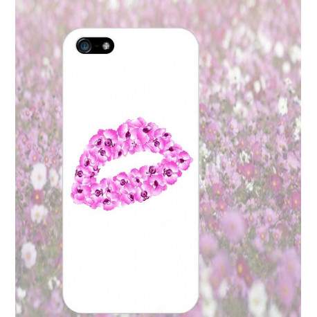 Coque LEVRES FLEURS pour iPhone 5C