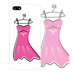 Coque PETITE ROBE ROSE pour iPhone 5C