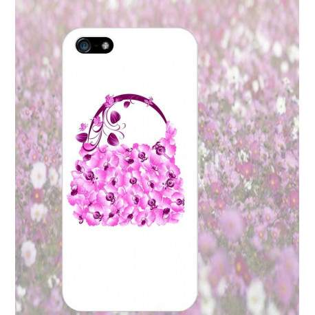 Coque SAC A MAIN FLEURS pour iPhone 5C