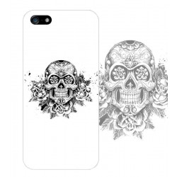 Coque SKULL AND ROSE pour iPhone 5C