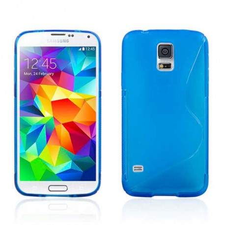 Coque S-LINE bleue pour Samsung Galaxy S5