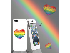 Coque RAINBOW HEART pour iPhone 5C