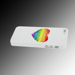 Coque RAINBOW HEART pour iPhone 5C