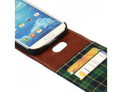 Etui cuir noir pour SAMSUNG GALAXY S5