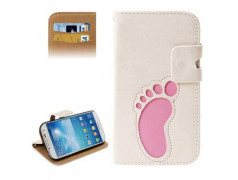 Etui cuir portefeuille FOOT pour SAMSUNG GALAXY S5