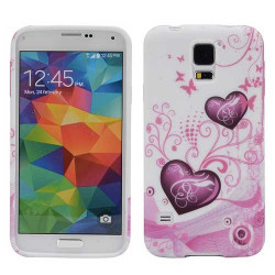 Coque COEURS pour Samsung Galaxy S5