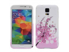 Coque FLEURS ROSES pour Samsung Galaxy S5