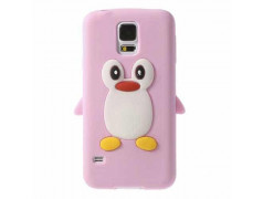 Coque PINGOUIN rose pour Samsung Galaxy S5