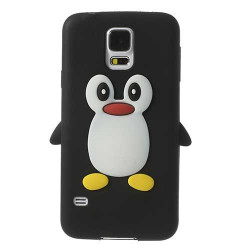 Coque PINGOUIN noire pour Samsung Galaxy S5