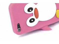 Coque PINGOUIN rose pour iPhone 5C