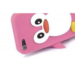 Coque PINGOUIN rose pour iPhone 5C