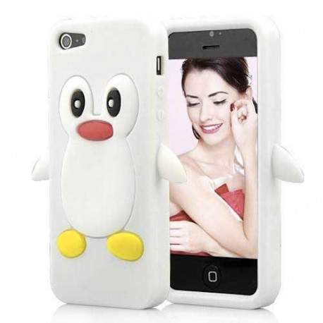 Coque PINGOUIN blanche pour iPhone 5C