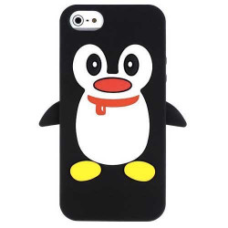 Coque PINGOUIN noire pour iPhone 5C