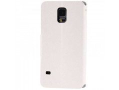 Etui cuir portefeuille blanc pour SAMSUNG GALAXY S5