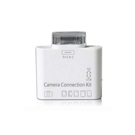 Lecteur 5-en-1 Camera Connection Kit pour Apple iPad, Build-lecteur de carte, adaptateur USB