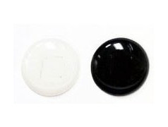 Bouton stocker noir et blanc