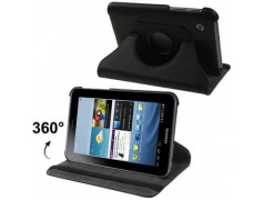 Etui cuir 360 noir pour SAMSUNG GALAXY TAB2 7 pouces P3100