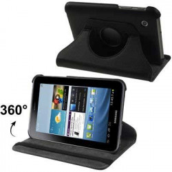 Etui cuir 360 noir pour SAMSUNG GALAXY TAB2 7 pouces P3100