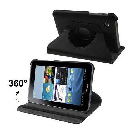 Etui cuir 360 noir pour SAMSUNG GALAXY TAB2 7 pouces P3100