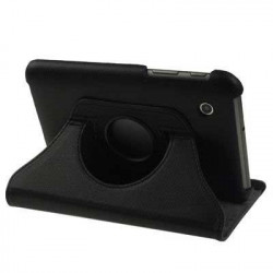 Etui cuir 360 noir pour SAMSUNG GALAXY TAB2 7 pouces P3100