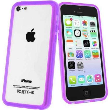 BUMPER LUXE mauve pour iPhone 5C